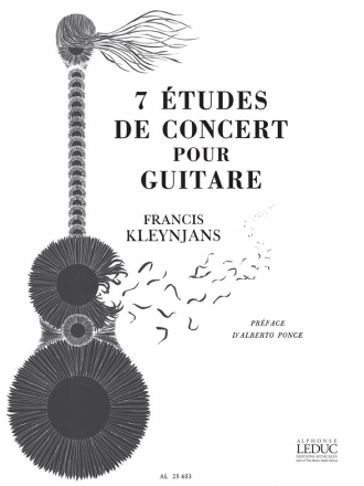 7 tudes de cocnert pour guitare