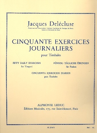 50 Exercises journaliers pour timbales