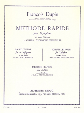 Mthode rapide vol.1 pour xylophone