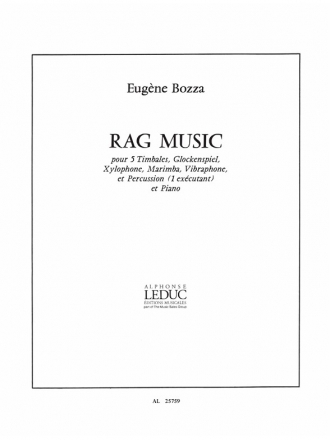 BOZZA RAG-MUSIC PERCUSSION ET PIANO