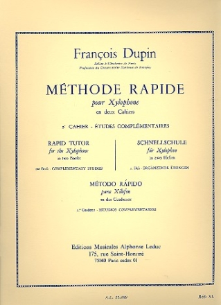 Mthode rapide vol.2 pour xylophone (fr/en/dt/kast)