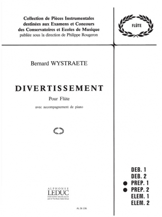 WYSTRAETE DIVERTISSEMENT FLUTE ET PIANO (COLLECTION ROUGERON)