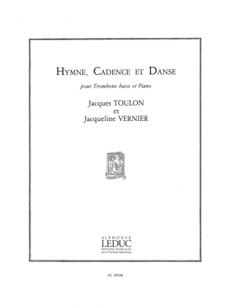 TOULON HYMNE CADENCE ET DANSE TROMBONE BASSE ET PIANO