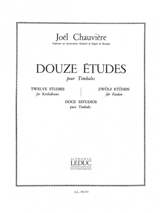 CHAUVIERE 12 ETUDES TIMBALES