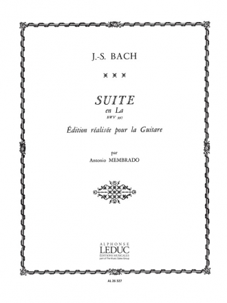 BACH J.S./MEMBRADO SUITE EN LA BWV 997 GUITARE