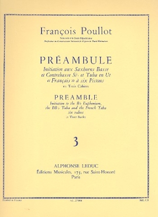 Prambule vol.3 for euphonium in Bb/tuba in Bb/frenchhorn in C with 6 valves