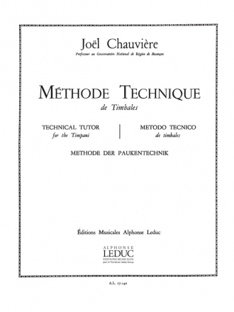 CHAUVIERE METHODE TECHNIQUE DE TIMBALES