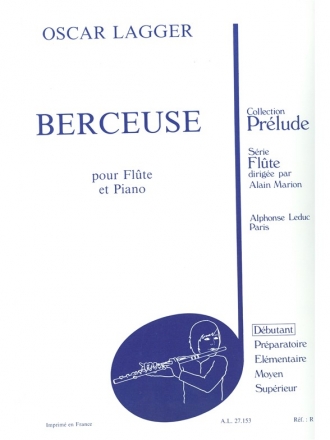 LAGGER BERCEUSE FLUTE ET PIANO (COLLECTION PRELUDE)