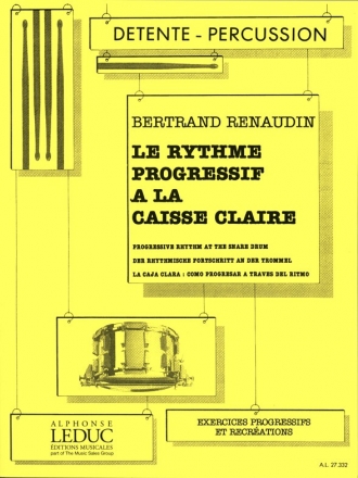 RENAUDIN RYTHME PROGRESSIF A LA CAISSE-CLAIRE (COLLECTION DETENTE-PERCUSSION)