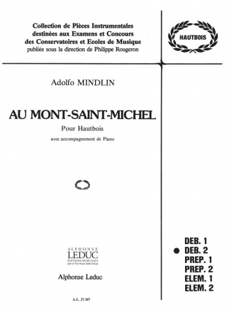 MINDLIN AU MONT SAINT MICHEL HAUTBOIS ET PIANO (COLLECTION ROUGERON)