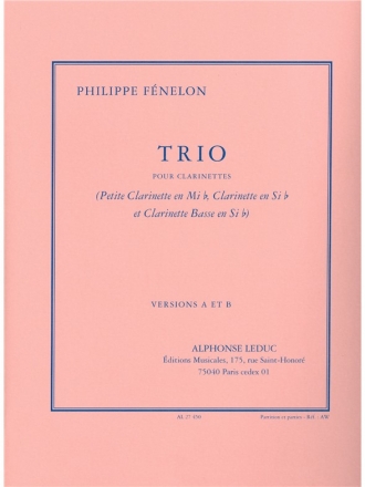 FENELON TRIO CLAR MIB/CLAR SIB/CLAR BASSE SIB/PARTITION