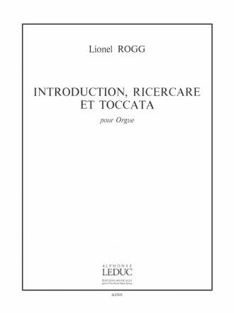 introduction, Ricercare et Toccata pour orgue