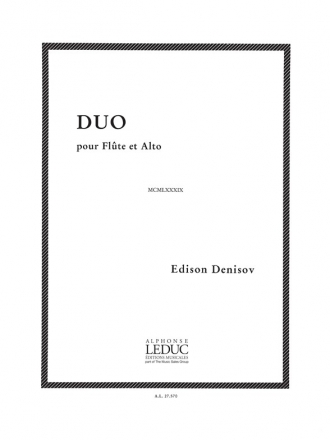 Duo pour flte et alto score and parts