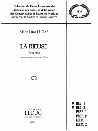 LUCAS RIEUSE ALTO ET PIANO (COLLECTION ROUGERON)