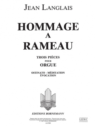 LANGLAIS HOMMAGE A RAMEAU ORGUE