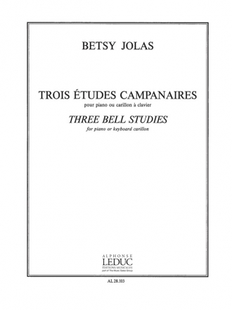 JOLAS 3 ETUDES CAMPANAIRES PIANO (OU CARILLON A CLAVIER)