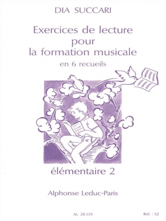 SUCCARI EXERCICES DE LECTURE POUR LA FORMATION MUSICALE/VOLUME 6-ELEMENTAIRE 2