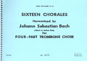 16 Chorales pour 4 trombones partition