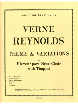 REYNOLDS THEME AND VARIATIONS BRASS ENSEMBLE/TIMPANI/SC/PARTS(PTION/PTIES)MFB056