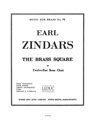 ZINDARS BRASS SQUARE BRASS ENSEMBLE/PERC/SCORE/PARTS(PTION/PTIES)MFB070