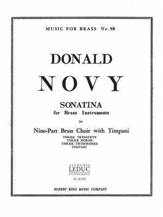 NOVY SONATINA BRASS NONETTO/TIMPANI/SCO/PARTS(PTION/PTIES)MFB090