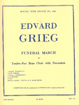 Funeral March for brass instruments and drums score and parts