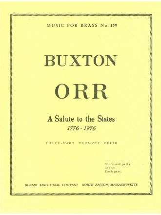 ORR SALUTE TO THE STATES 3 TRUMPETS/SCORE AND PARTS(PTION/PTIES)MFB159