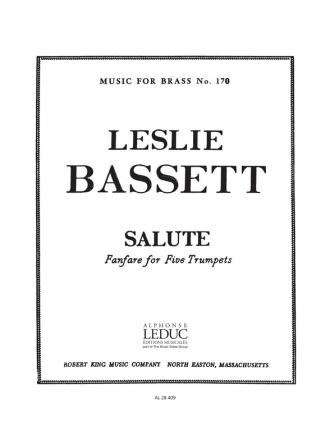 BASSET SALUTE 5 TROMPETTES/SCORE AND PARTS(PTION/PTIES)MFB170