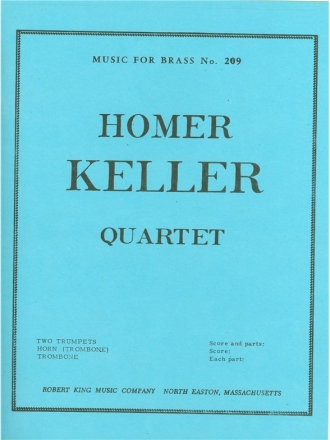 KELLER QUARTET BRASS QUARTET/SCORE AND PARTS(PTION/PTIES)MFB209