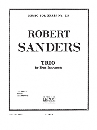 SANDERS TRIO BRASS TRIO/SCORE AND PARTS(PTION/PTIES)MFB224