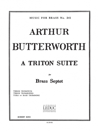 BUTTERWORTH TRITON SUITE BRASS SEPTET/SCORE AND PARTS(PTION/PTIES)MFB241