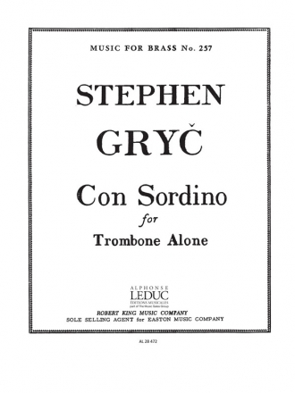 GRYC CON SORDINO TROMBONE ALONE(SEUL)MFB257