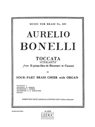 BONELLI/KING TOCCATA 'ATHALANTA' BRASS OCTET/ORGAN/SCORE/PARTS(PTION/PTIES)MFB403