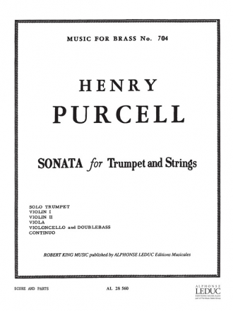 PURCELL/GHITALLA SONATA FOR TRUMPET AND STRINGS TRUMPET AND STRINGS/SCORE/PARTS(PTION/PTIES)MFB704