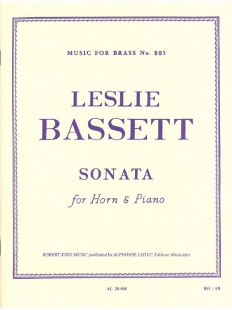 BASSETT SONATA HORN(COR) AND PIANO MFB805