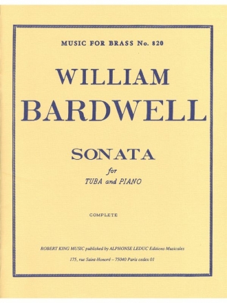 BARDWELL SONATA TUBA AND PIANO MFB820