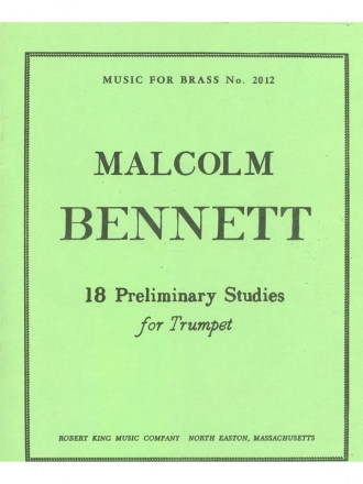 BENNETT 18 PRELIMINARY STUDIES TRUMPET MFB284