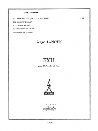 LANCEN EXIL VIOLONCELLE ET PIANO (LM016)