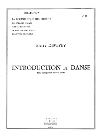 DEVEVEY INTRODUCTION ET DANSE SAXOPHONE ALTO ET PIANO (LM018)