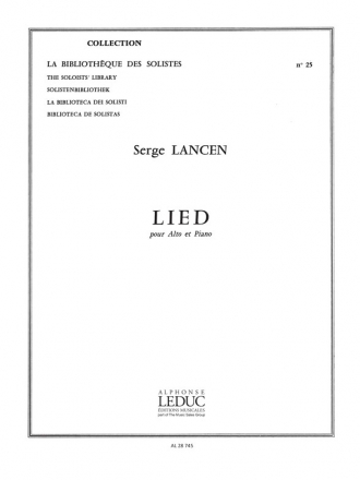 LANCEN LIED ALTO ET PIANO (LM025)