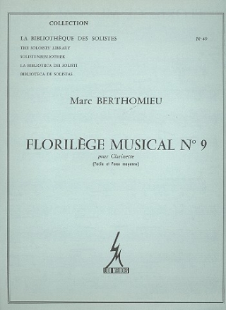 Florilege musical no.9 pour clarinette