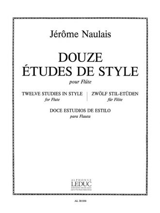 NAULAIS 12 ETUDES DE STYLE FLUTE