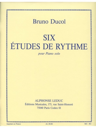 DUCOL 6 ETUDES DE RYTHME PIANO