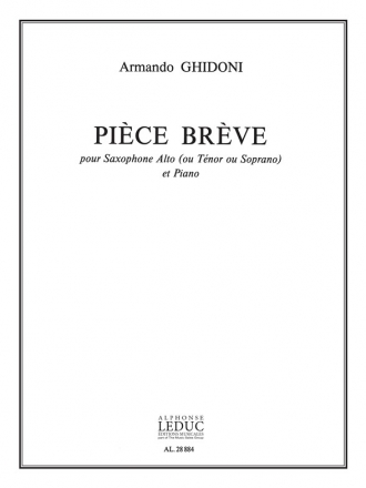 GHIDONI PIECE BREVE SAXOPHONE MIB OU SIB ET PIANO