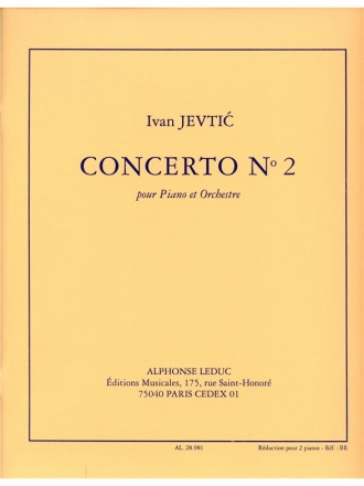 JEVTIC CONCERTO N02 (PIANO ET ORCH) 2 PIANOS