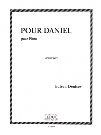 DENISOV POUR DANIEL PIANO