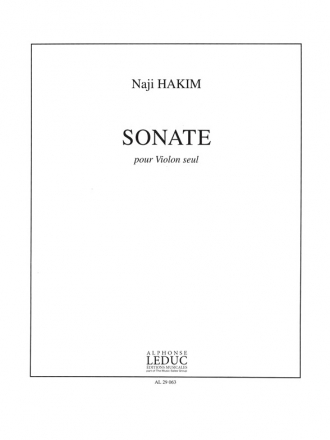 HAKIM SONATE VIOLON SEUL