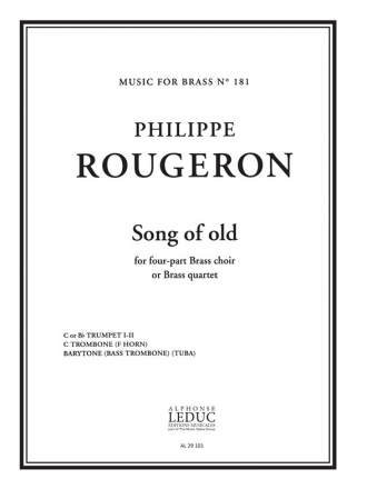 ROUGERON/KING SONG OF OLD BRASS QUARTET/SCORE/PARTS (PTION/PTIES) MFB181