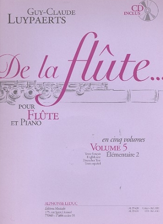 De la flute vol.5 (+CD) pour flute (fr, en, dt, sp)