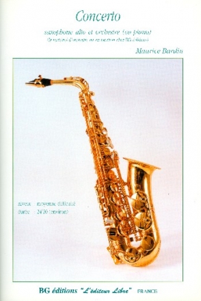 Concerto pour saxophone alto et orchestre pour saxophone alto et piano